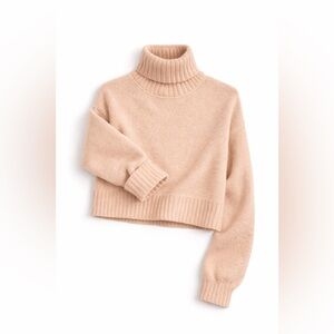 Sky & Sparrow Cozy Knit Turtleneck Sweater Soft Minimalist Size S